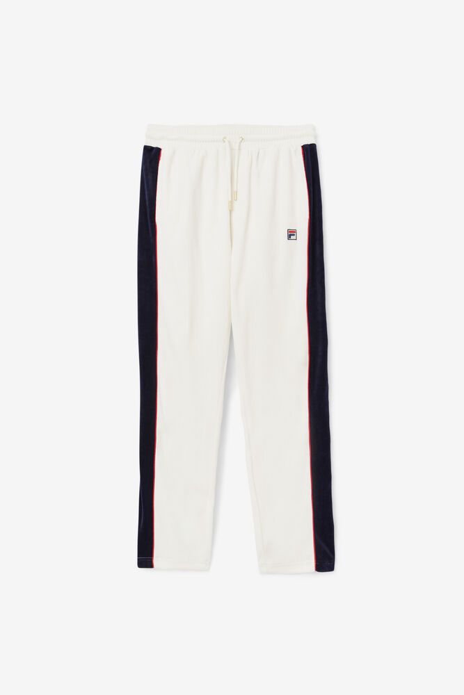 Fila Pants Mens White Cima Velour - Ireland 40597-VKPA